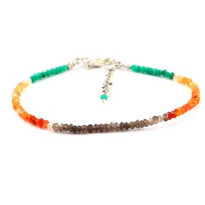 Multi Gemstone Bracelet- Beaded Bracelet- Colorful Bracelet- Stacking Bracelet- Rainbow Bracelet- Dainty Bracelet- Boho Bracelet