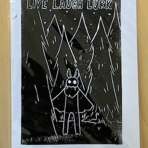 Impresión de Mothman de Live Laugh Lurk