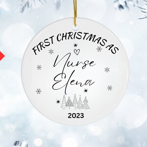 Nurse Practitioner Gift, Nurse Tree Personalized Ornament, Nurse Practitioner Graduation, NP Gifts, Medical Ornament, Year Nurse Ornament