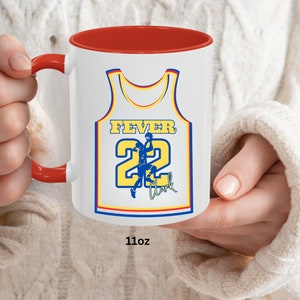 Caitlin Clark Fever Coffee Mug: Indiana WNBA Basketball Gift