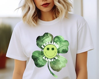 St. Patrick's Day Four Leaf Clover Shirt: Lucky Irish Tee