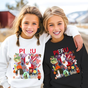 Peruvian Youth Sweater, Big Kids Peruvian Sweater, Cuzco Youth Sweater, Machupicchu, Sweater for Youth Peruvian, Kids Peruvian Kids Sweater