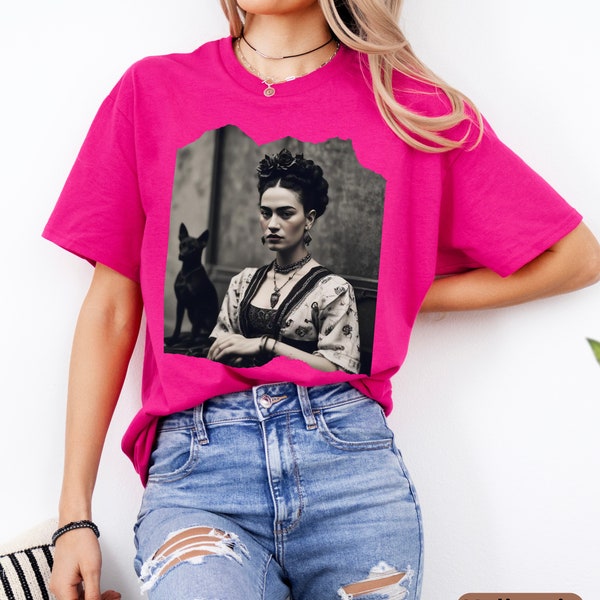 Frida Kahlo T-shirt, Frida Fan Tee, Latina Girl Power, Frida Kahlo Shirt, Viva la Vida Shirt, Feminist Shirt, Mexican Fiesta Top, Latina Tee