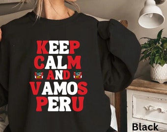 Vamos Peru Sweatshirt: Peruvian Flag Crewneck, Latina Pride