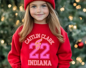 Caitlin Clark 22 Indiana Sweater, Fever Sweater, Caitlin Clark Sweatshirt, Caitlin Clark Fever Toddler Clark Indiana Fan Shirt From the Logo