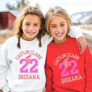 Caitlin Clark #22 Youth Sweatshirt: Indiana Fever Fan Apparel