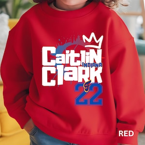 Caitlin Clark Youth Basketball Sweatshirt: Indiana Fever Fan Shirt