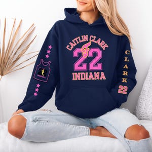 Caitlin Clark 22 Indiana Basketball Hoodie: Unisex Heavy Blend