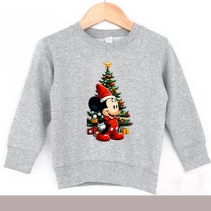 Vintage Mickey Mouse Toddler Sweatshirt, Mickey Mouse Toddler Sweatshirt, Classic Checker Winking Mickey Mouse Sweater, Kids Mickey Sweater