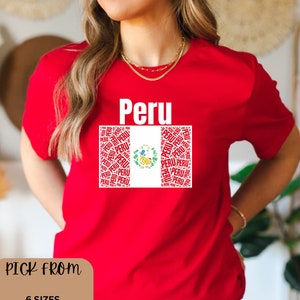 Peru T-shirt, Peru Lover Shirt, Peru Flag Shirt, Latina Gift, Peru Gift ...
