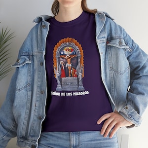 Señor De Los Milagros Shirt, Peruvian Shirt, Cristo Morado Shirt, Lord of Miracles Peru Shirt, Purple Month Shirt, Inka, Peruana, Peru Shirt