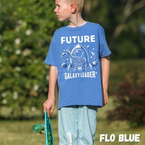 Future Galaxy Leader Youth Tee: Kids Astronaut T-Shirt