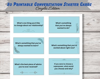 Couples Printable Conversation Cards - Etsy