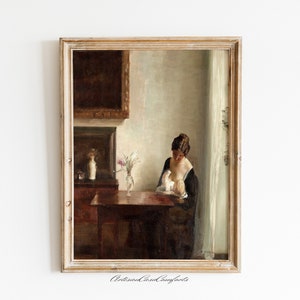 Mom&#39;s Gift Wall Art Prints Digital download aestheti c| per sonalized |PRINTABLE decorator wallart Vintage Wall Art woman portrait romantic