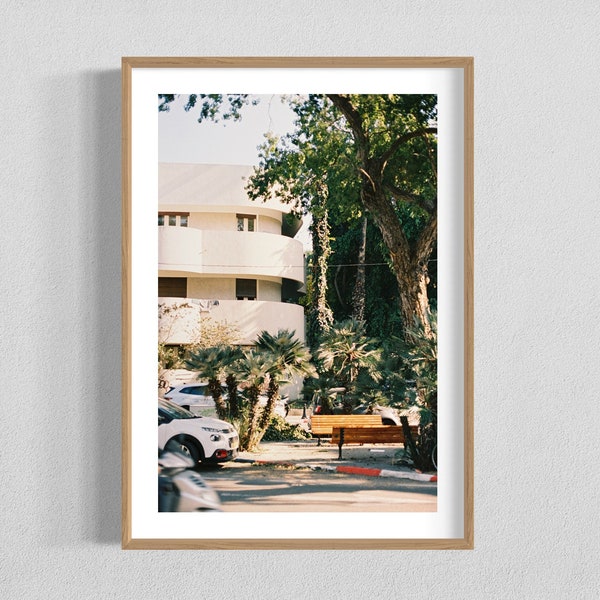 Tel Aviv Print - Bauhaus-Gebäude auf Yehuda Halevi