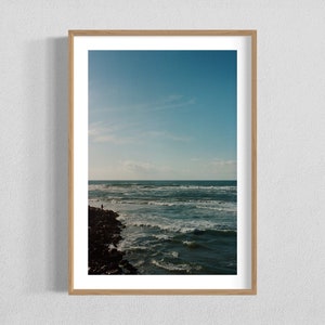 Tel Aviv Print - Man Fishing off the Coast of Tel Aviv