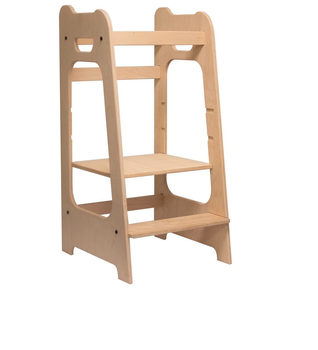 A Stepup Wooden Learning Tower Kitchen Helper for Toddlers Etsy