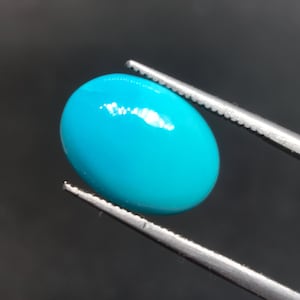 Natural Arizona Turquoise Oval Shape Cabochon Loose Gemstone for Making Jewelry 14×11×4 MM 3.6 Carat TO-01