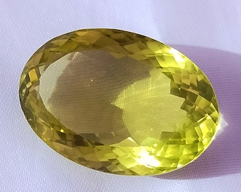 Rare find Natural Golden Topaz Oval Shape Faceted Cut Loose Gemstone for Jewlery Making 122 Carat 40×27 MM