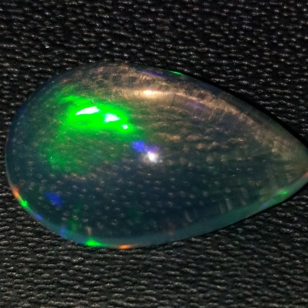 2.8 Carat Natural Ethiopian Welo Pear shape Water Opal Cabochon Rainbow Fire Opal multi fire opal loose Opal Cabochon for making jewelry F8