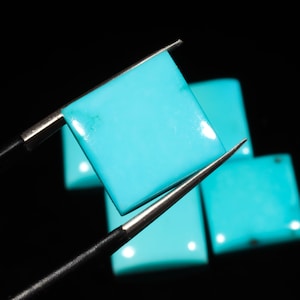Natural Arizona AAA+ quality Turquoise Square Shape Cabochon Loose Gemstone for Making Jewelry