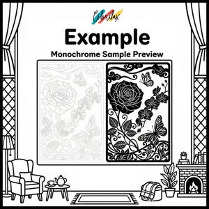 50 Summer Flowers Blossom MonoChrome Coloring Pages Adult Coloring Book Printable Plants Leaves Instant Download Stress Relief PDF image 11