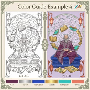 35 Pagine da colorare dell'archetipo del saggio Pagine da colorare della saggezza Pagine da colorare per adulti Pagine da colorare stampabili Meditazione da colorare Download istantaneo immagine 7