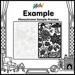 50 Summer Flowers Blossom MonoChrome Coloring Pages Adult Coloring Book Printable Plants Leaves Instant Download Stress Relief PDF image 17