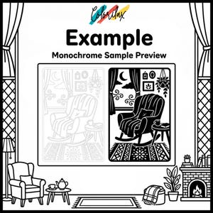 50 Cozy House Retreat Cozy Home Monochrome Coloring Pages Adult Coloring Printable Instant Download Stress Relief Mindfulness image 15