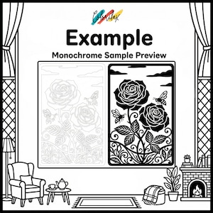 50 Summer Flowers Blossom MonoChrome Coloring Pages Adult Coloring Book Printable Plants Leaves Instant Download Stress Relief PDF image 15