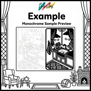 50 Cozy House Retreat Cozy Home Monochrome Coloring Pages Adult Coloring Printable Instant Download Stress Relief Mindfulness image 6