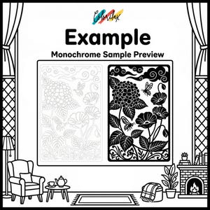 50 Summer Flowers Blossom MonoChrome Coloring Pages Adult Coloring Book Printable Plants Leaves Instant Download Stress Relief PDF image 12