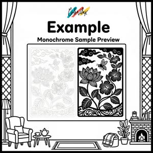 50 Summer Flowers Blossom MonoChrome Coloring Pages Adult Coloring Book Printable Plants Leaves Instant Download Stress Relief PDF image 9