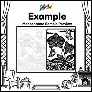 50 Summer Flowers Blossom MonoChrome Coloring Pages Adult Coloring Book Printable Plants Leaves Instant Download Stress Relief PDF image 14