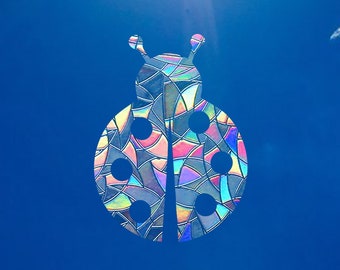 Ladybug Suncatcher - Rainbow Window Sticker