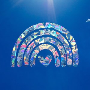 Rainbow Suncatcher Sticker: Window Cling, Nursery Decor