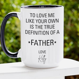Stiefvater Geschenk von Stieftochter, Bonus Papa Vatertagsgeschenk, personalisierte Stiefvater Tasse zum Geburtstag, Geschenk von Stiefsohn, bester Stiefvater