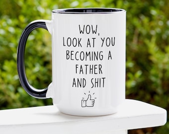 Taza divertida para papá primerizo: regalo para anunciar el embarazo