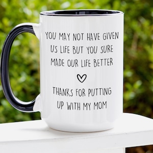 Lustige Stiefvater-Tasse, Stiefvater-Geschenk, Bonus-Vatertagsgeschenk von Tochter-Sohn-Kindern, Stiefvater-Geschenk, lustige Kaffeetasse für den besten Vater zu Weihnachten