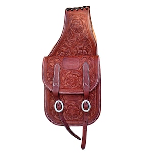 Sac De Selle Western En Cuir Marron Foncé, Outils Floraux – Daarkgreen