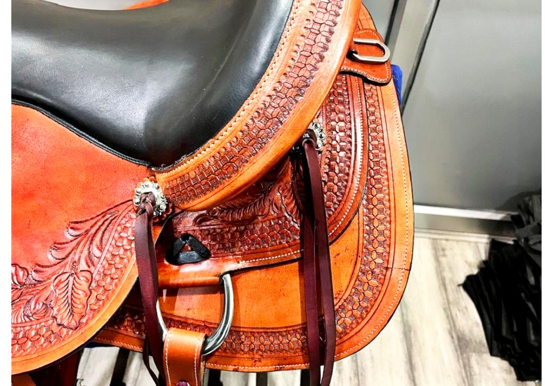 Sangle Arrière (cinch) Western Pour Cheval - Orlov Hill - Cuir - Modèle 109 SL01QA
