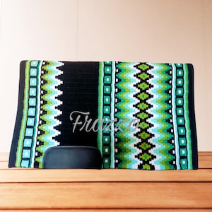 Western Show Saddle Pad, New Zealand Wool Western Horse Saddle Pad, Horse Saddle Pad