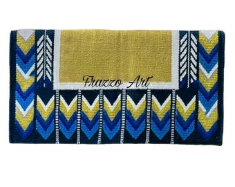 Hand Loomed Wool Western Ranch Pad: Showmanship Saddle Pad