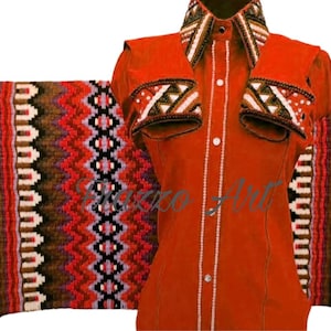 Custom Western Show Shirt & Pad Set: Rodeo Queen Cowgirl Outfit