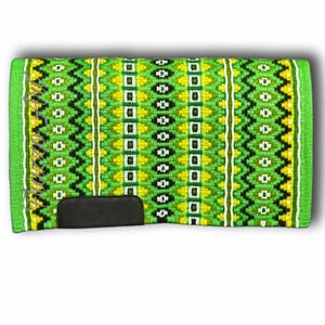 Hand Loomed New Zealand Wool Western Saddle Pad: Equestrian Comfort
