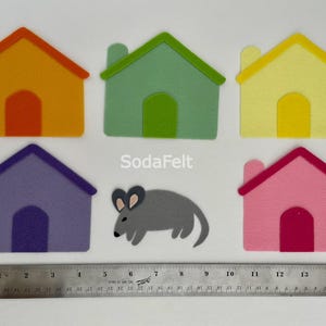 Felt Mouse Hide-and-Seek Story Set: Preschool Circle Time Educational Resource image 3