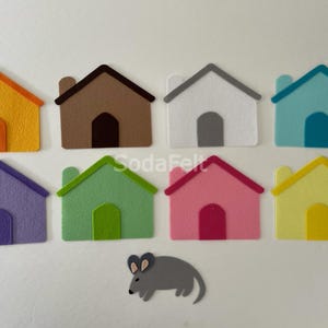Felt Mouse Hide and Seek Game: Preschool Story Time