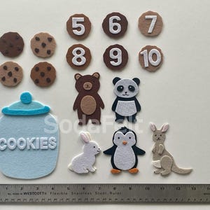 Felt Story Set: Who Stole the Cookie, Flannel Board Game image 3