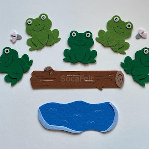 Five Speckled Frogs Felt Story Set: Flannel Board, Story Time