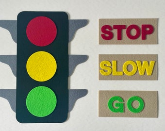 Traffic light - felt story, flannel board, storytime, circle time, ece, children, preschool, daycare